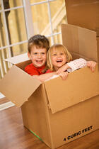 Kids in box